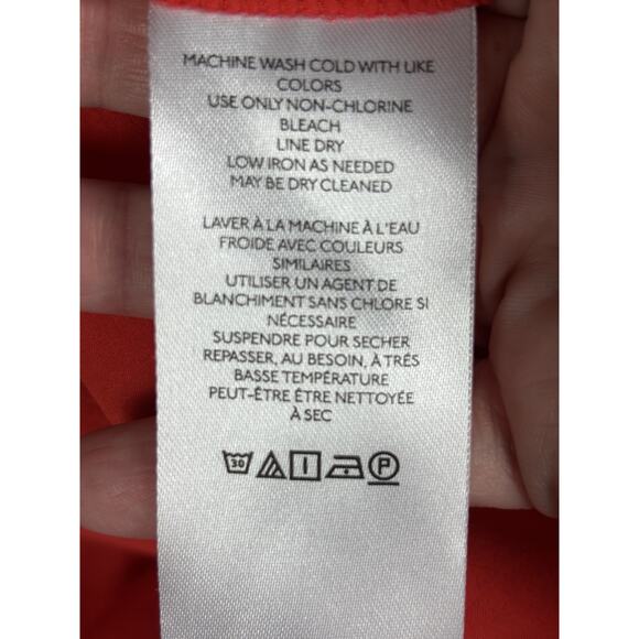 Maeve Anthropologie Shirt Dress Red 10 Cut Out Back Collared Maxi - Picture 4 of 12